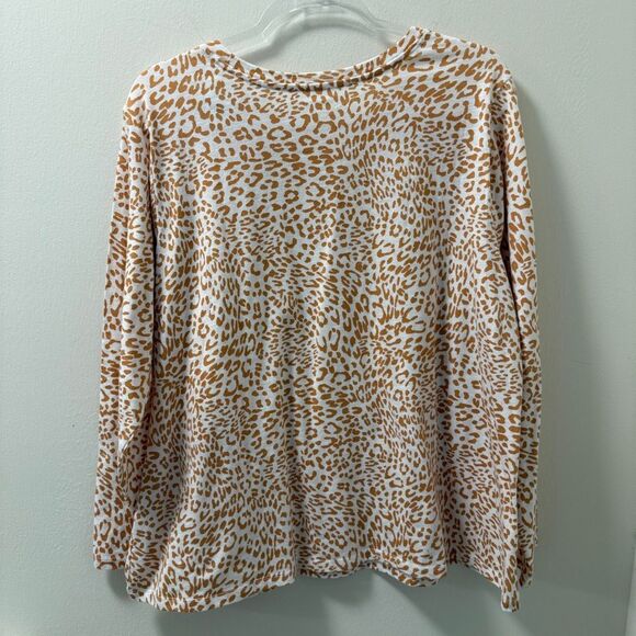 Lane Bryant NWT Leopard Print Long Sleeve Top Women’s Plus Size 18/20 - Picture 2 of 5